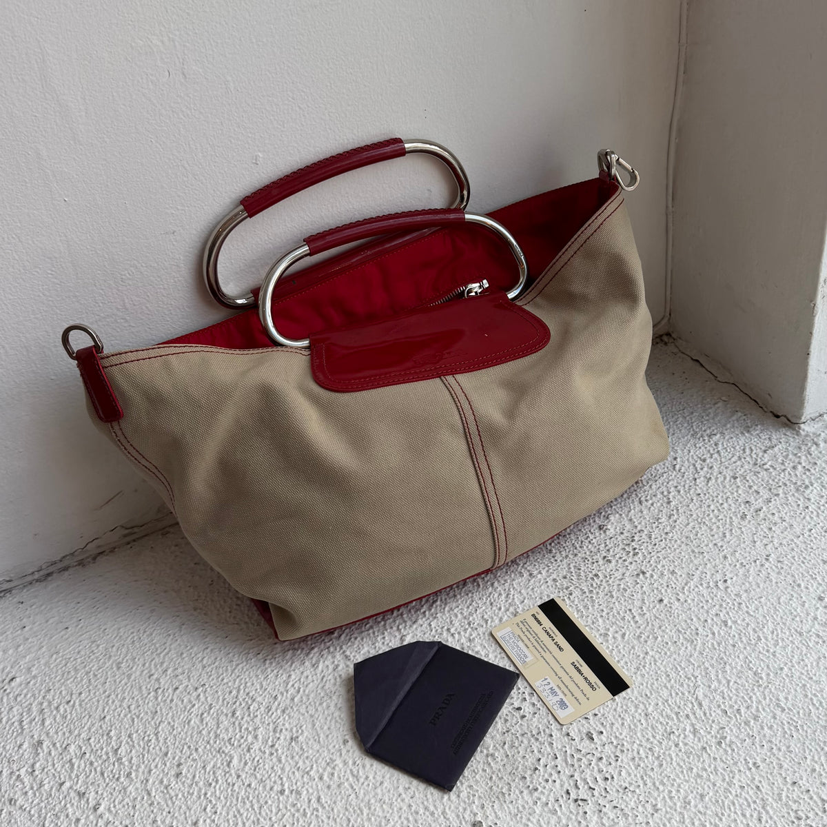 Prada SS2003 Ring Handle Bag