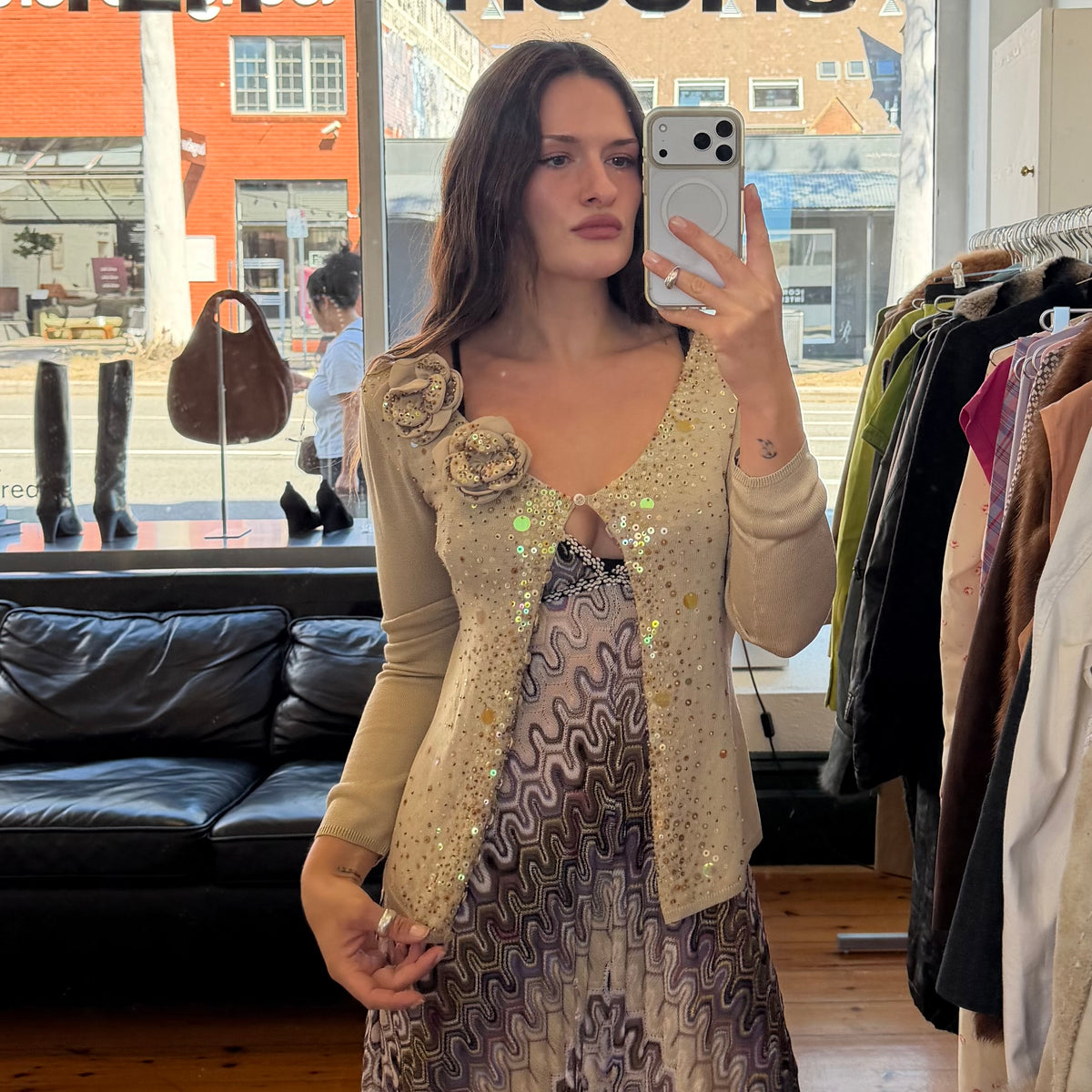 Moschino Sequin Cardigan