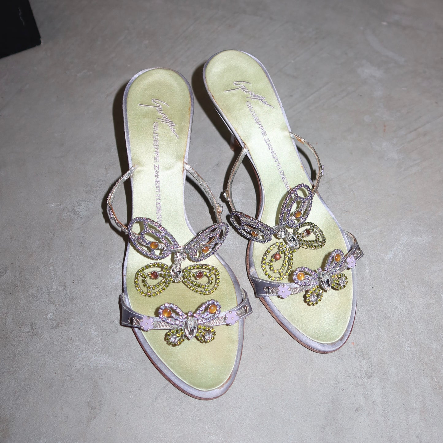 Giuseppe Zanotti Rare Bejewelled Butterfly Heels (36.5)
