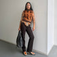 Tres Mini Leather Crossbody Bag