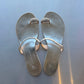 Giuseppe Zanotti Silver Toe Ring Sandals (38)
