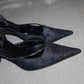 D&G Satin Floral Heels (37)