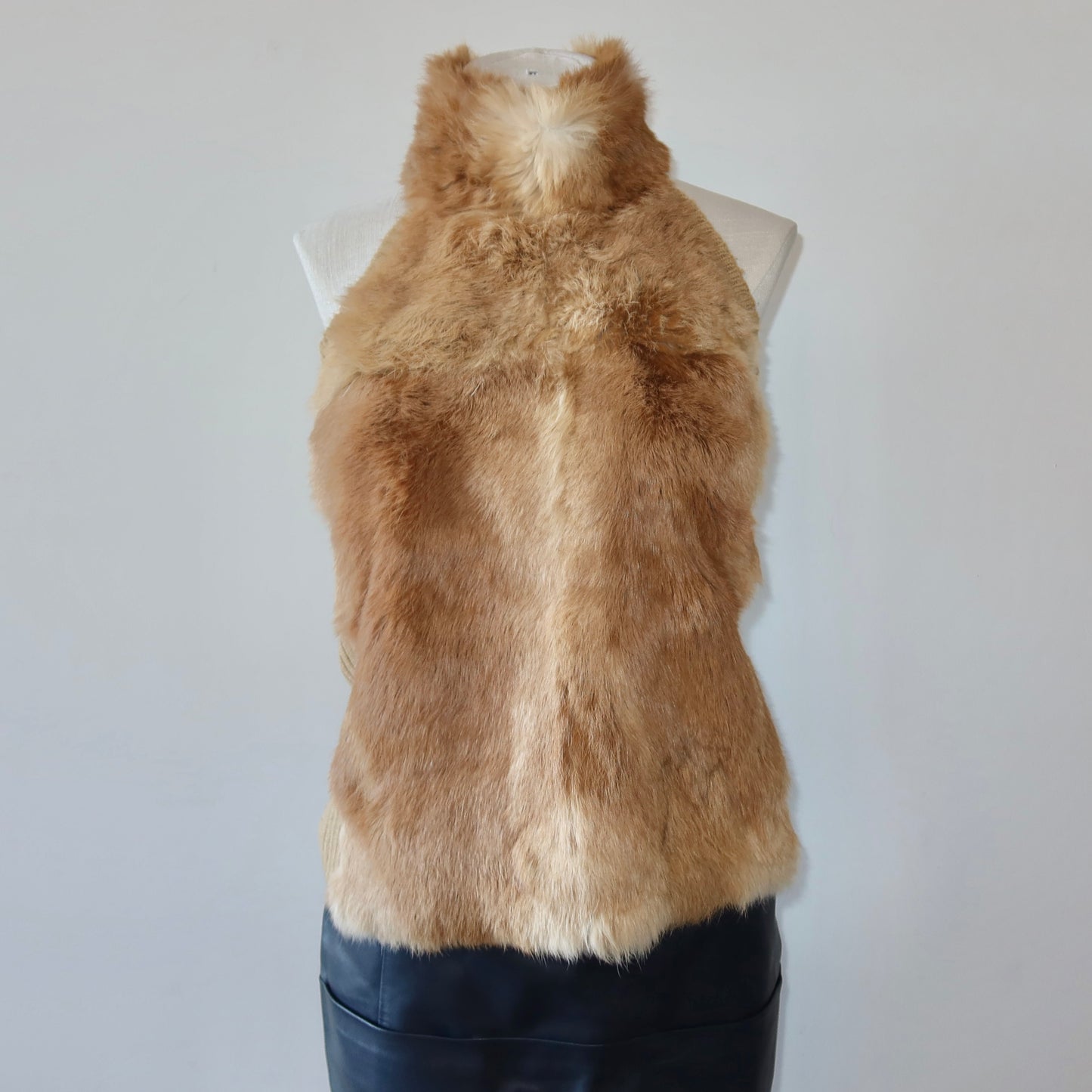 Vintage Rabbit Fur Halter Neck
