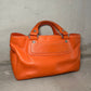 Celine Orange Leather Boogie Bag