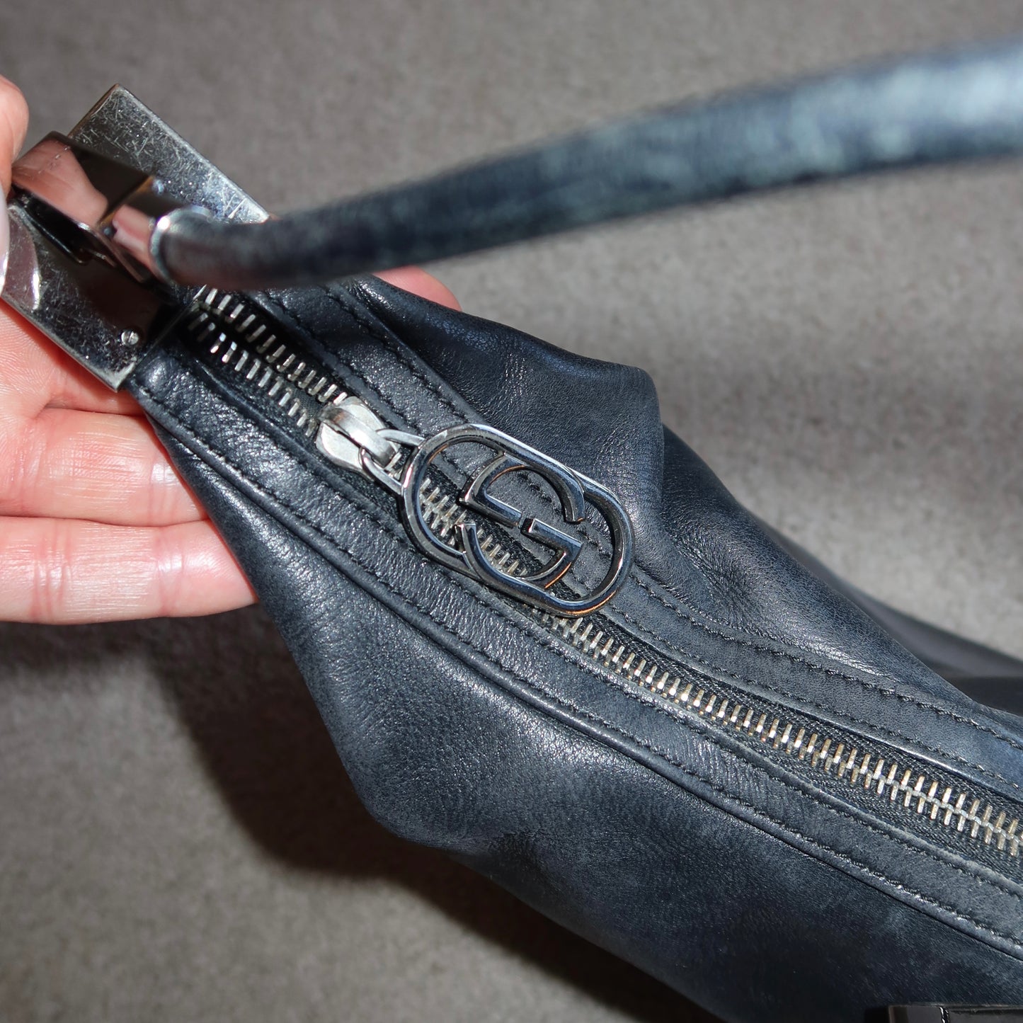 Gucci Black Leather Bag