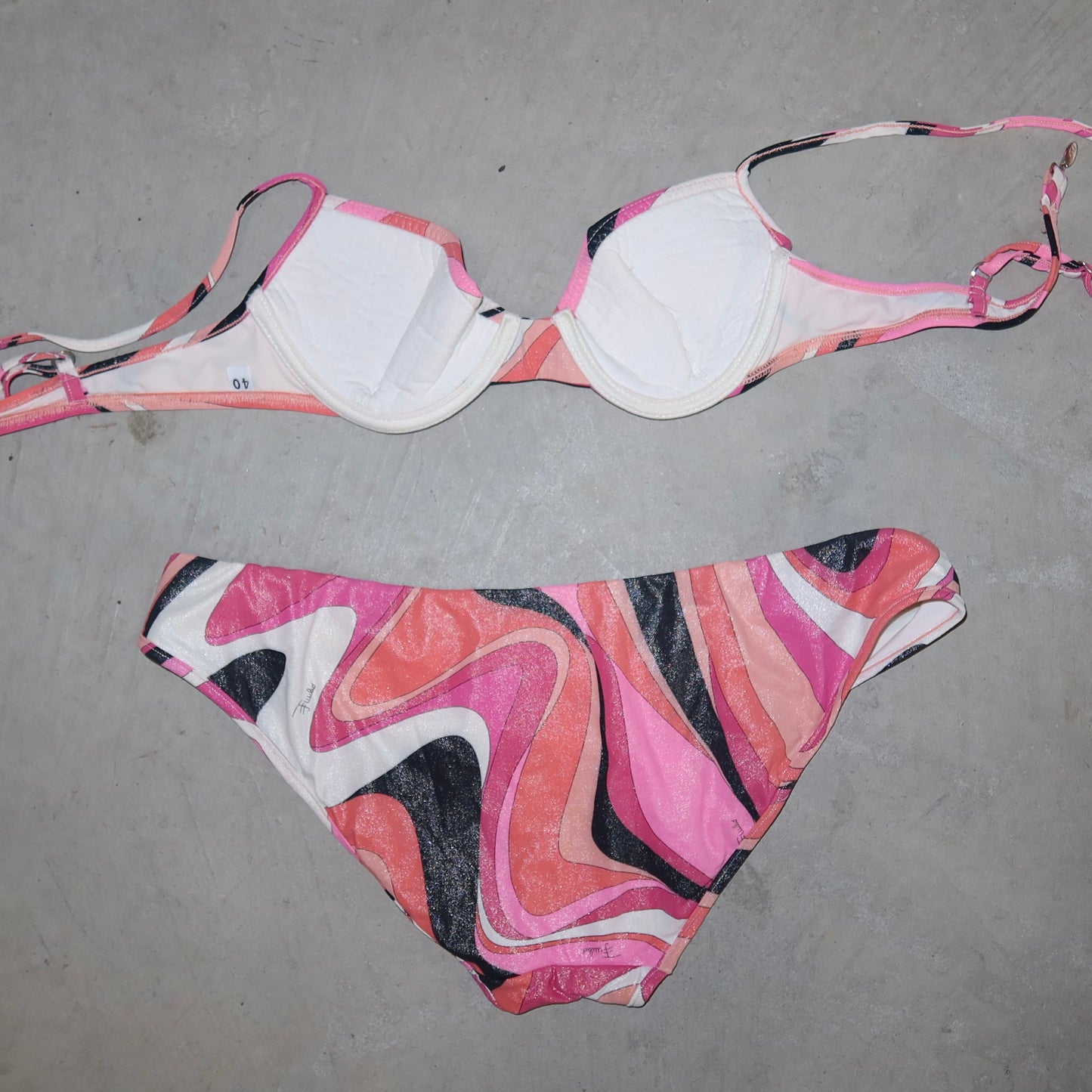 Emilio Pucci Glitter Printed Bikini