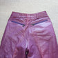 Gianni Versace Purple Leather Pants