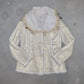 Vintage Gold Leather and Real Fur Reversible Jacket