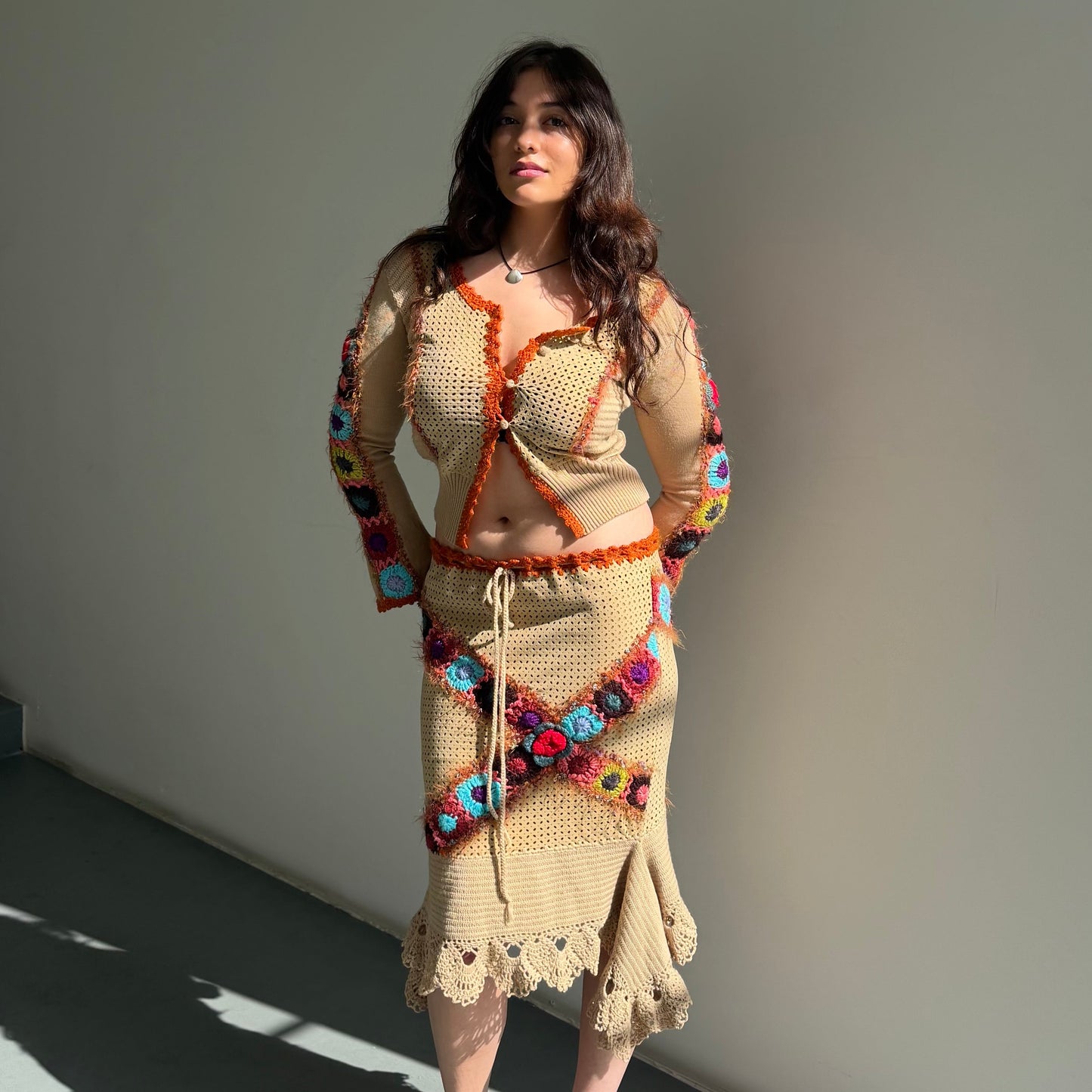 See By Chloé Crotchet & Suede Set