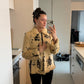 Vintage Spotted Rabbit Fur Coat