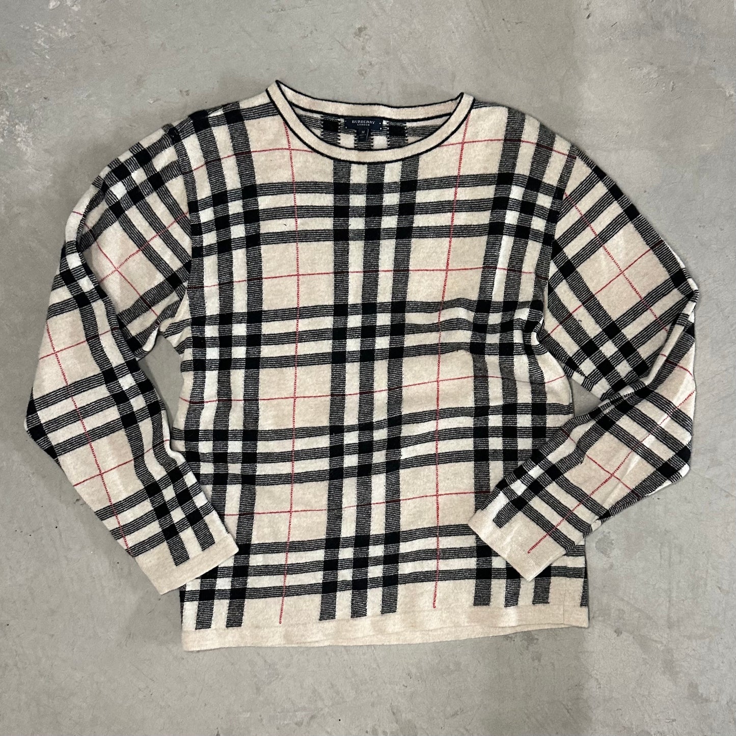 Burberry London Merino Wool Nova Check Jumper