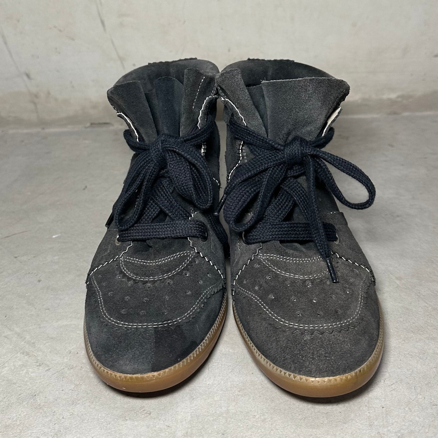 Isabel Marant Charcoal Bobby Sneakers (39)