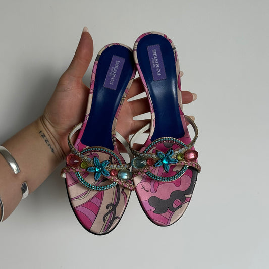 Emilio Pucci Bejewelled Heels (36)