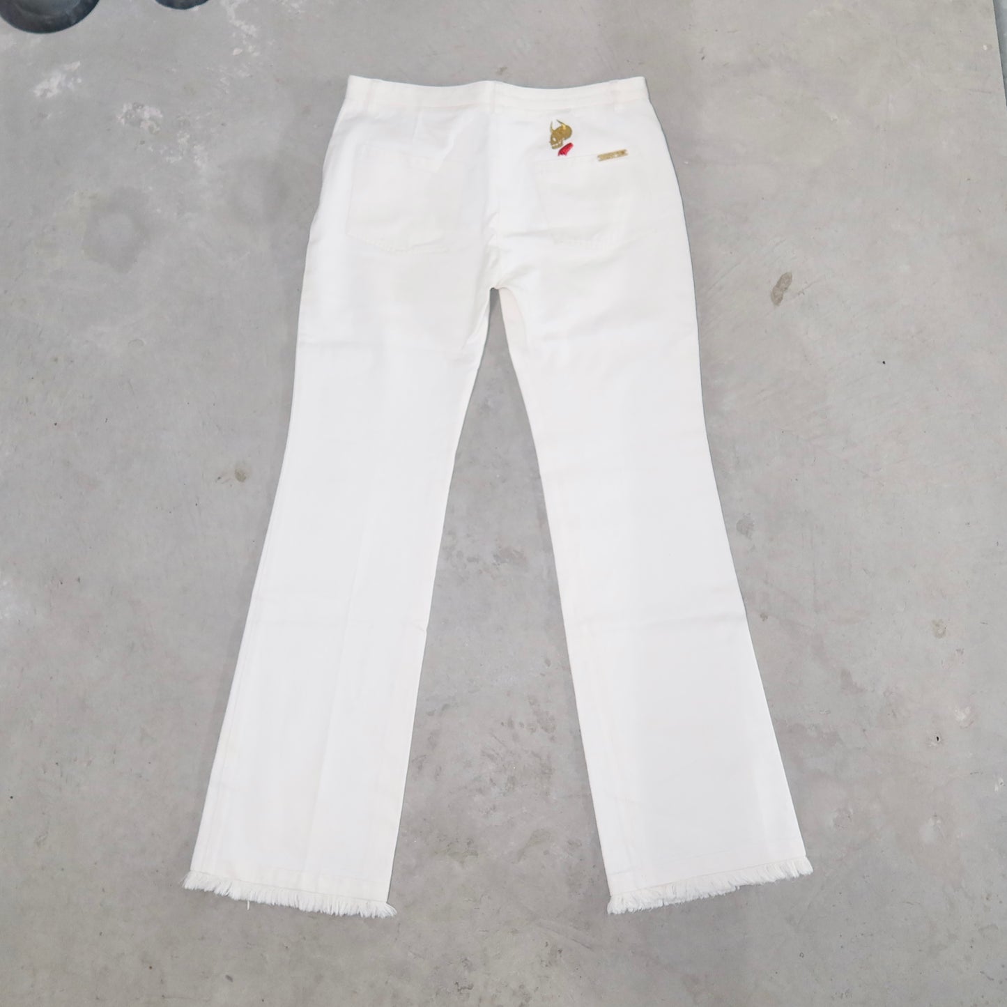 Chloé by Stella McCartney SS2000 Rare White Skull Flares