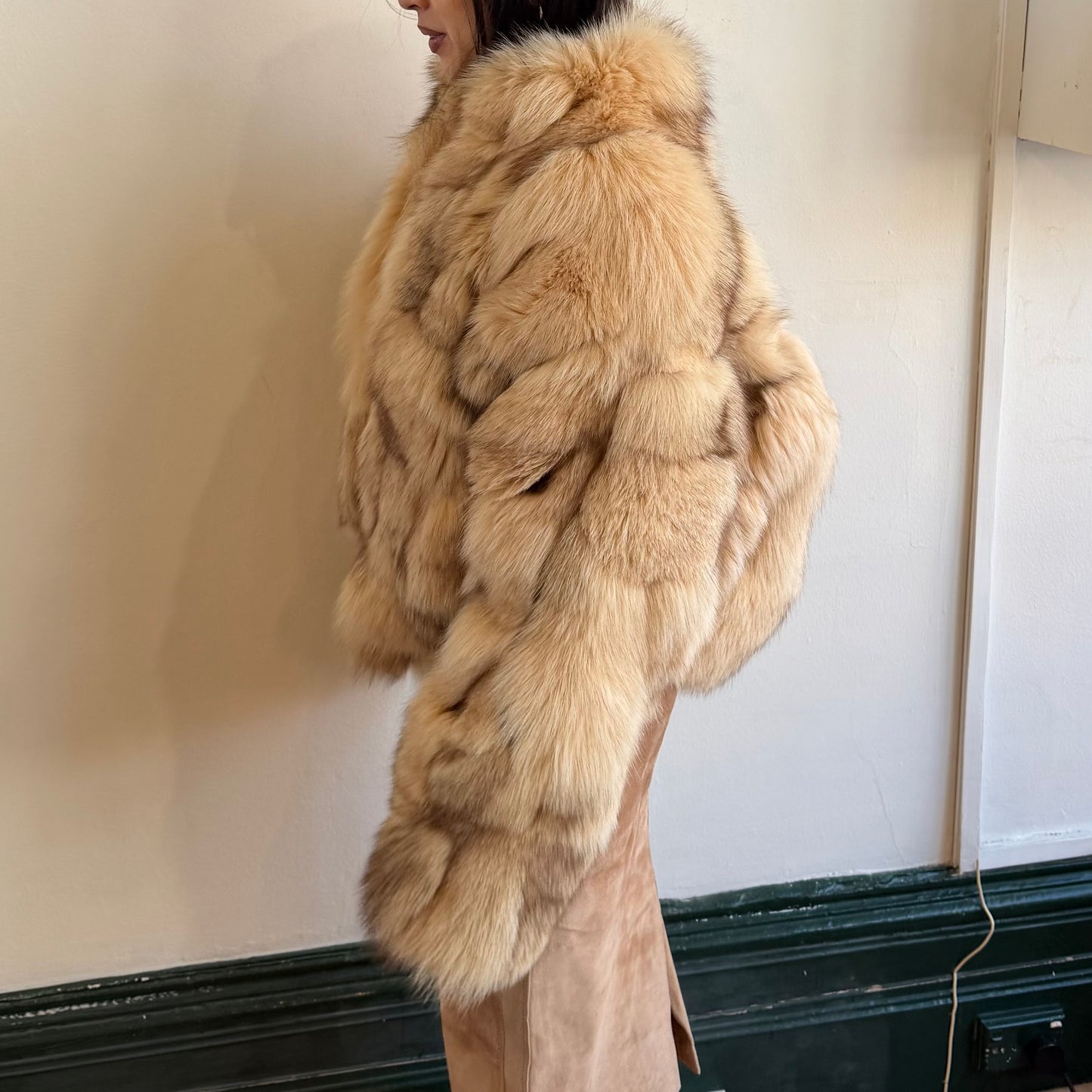 Vintage Fox Fur Bomber