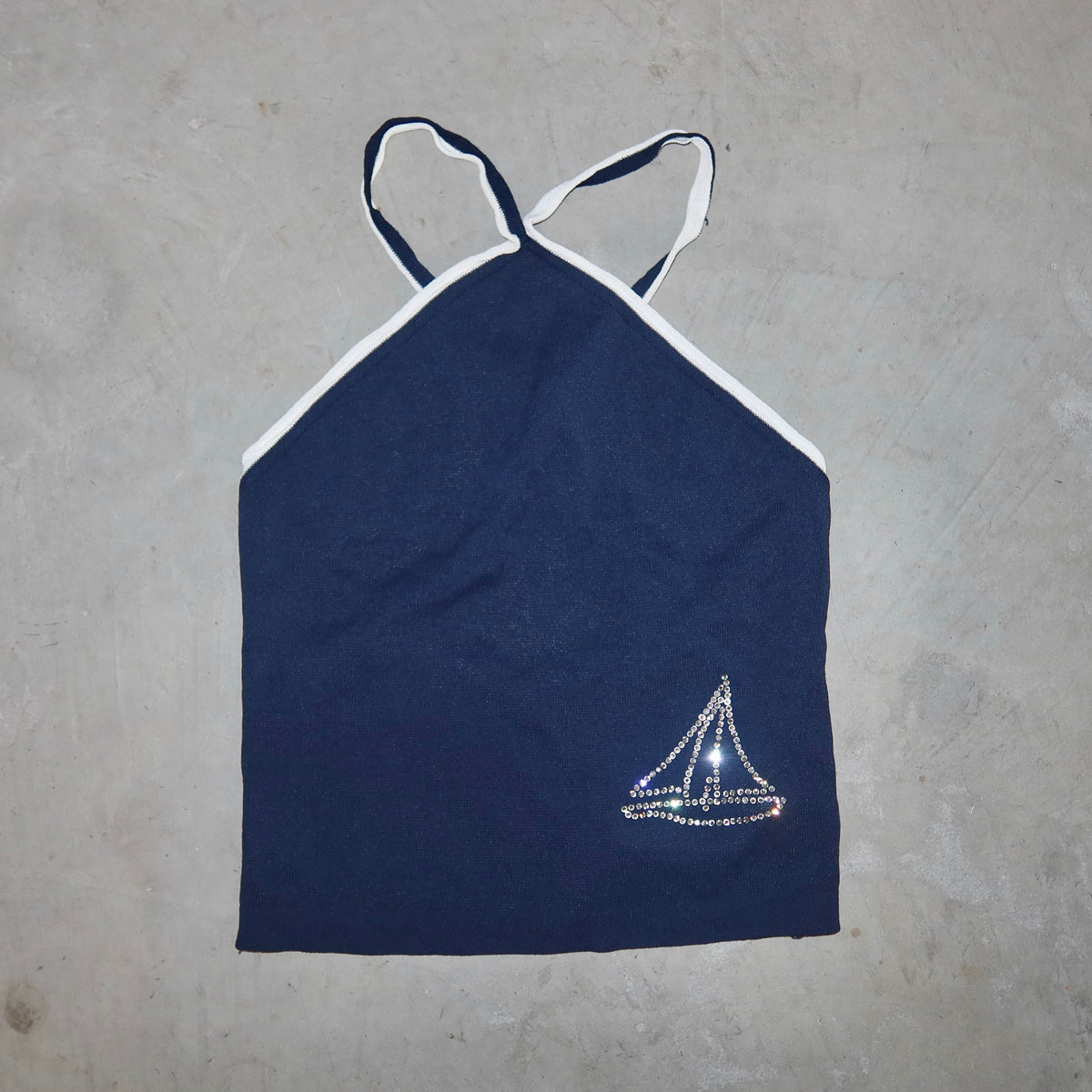 Anna Molinari Sailboat Knit Halter