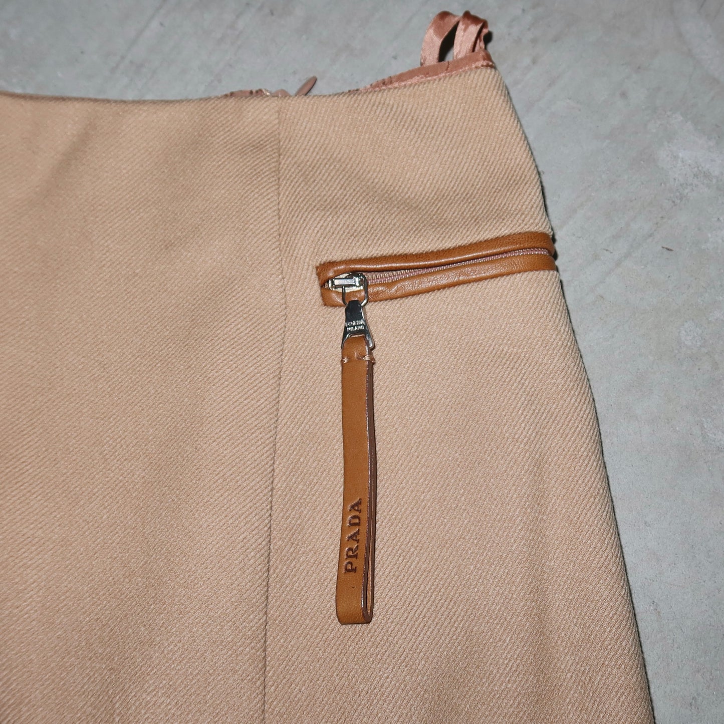 Prada Wool Midi Skirt