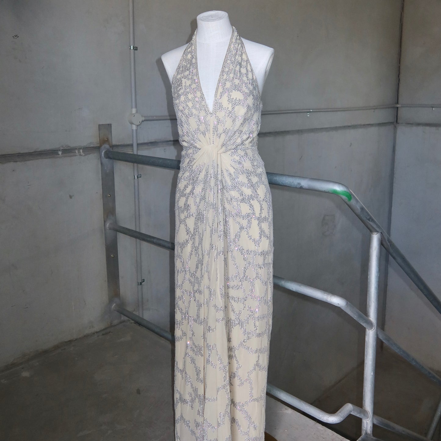 Roberto Cavalli 2007 Sequin Silk Gown