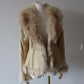 Vintage Leather and Real Fur Jacket