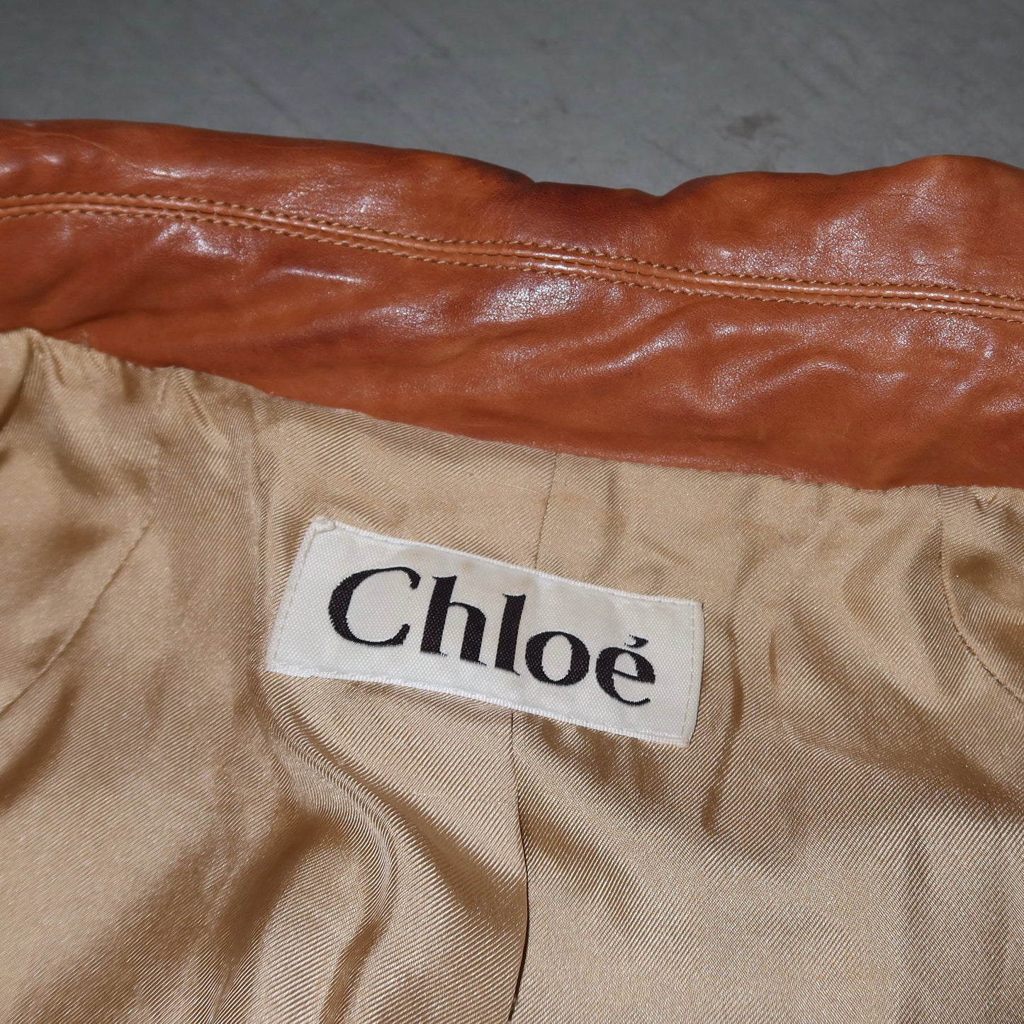 Chloé SS2006 Brown Leather Jacket