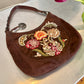 Valentino Suede Embroidered Bag