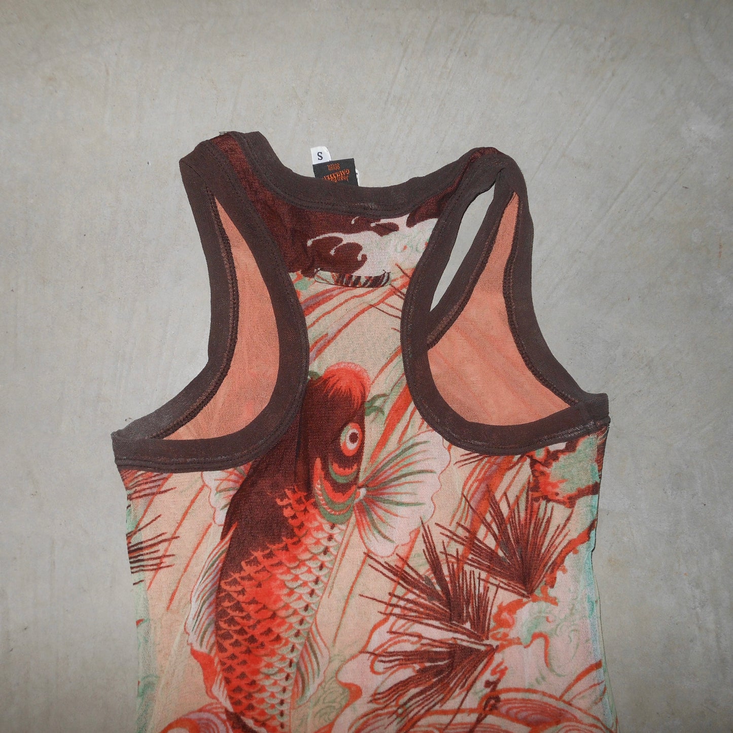 Jean Paul Gaultier Soleil Koi Fish Mesh Dress