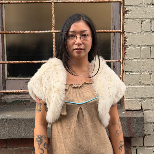 Vintage White Rabbit Bolero