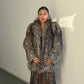 Vintage Silver Fox Fur Coat