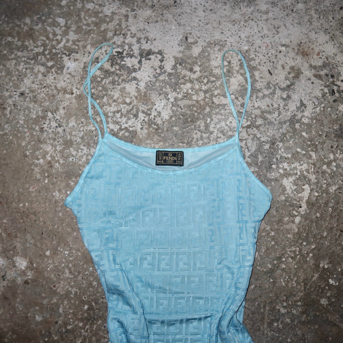 Fendi Blue Monogram Dress