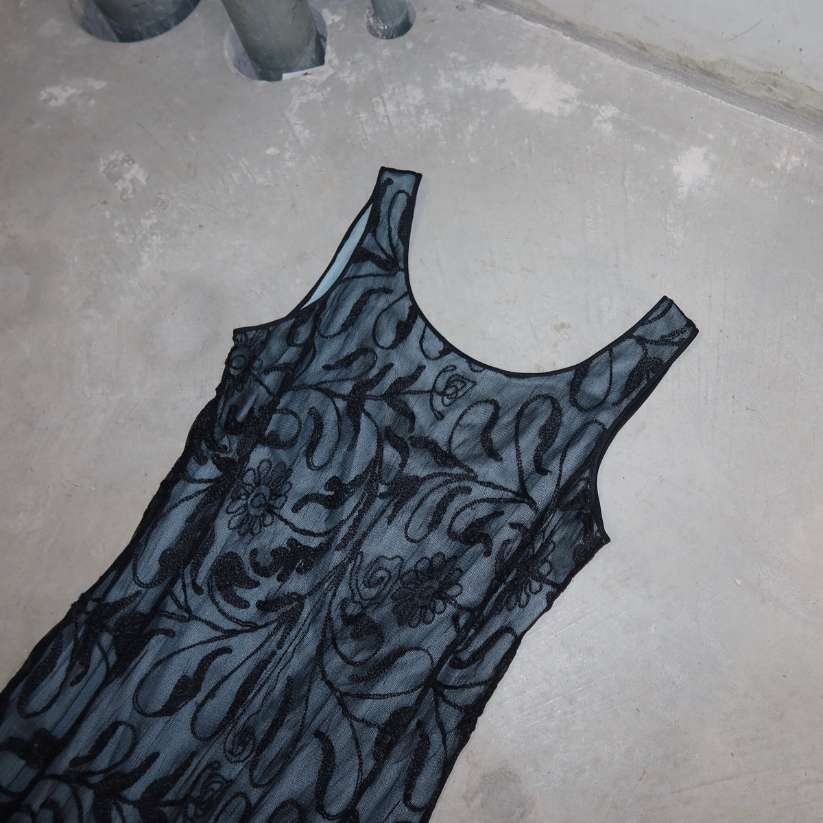 Emporio Armani SS1997 Floral Fringe Dress