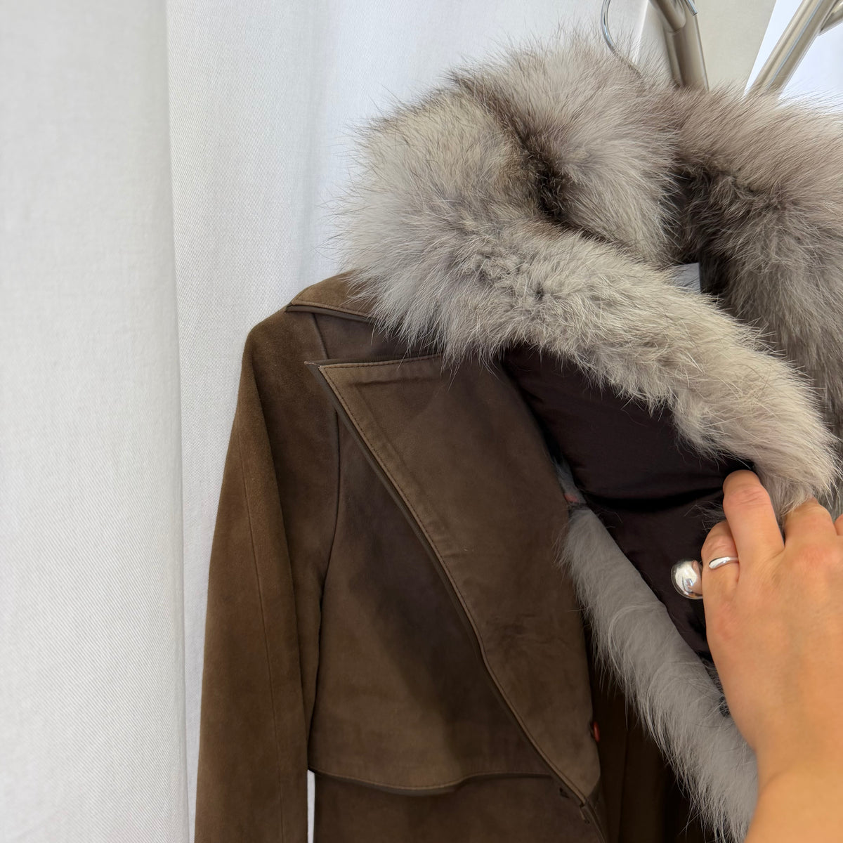 Vintage Suede Trench