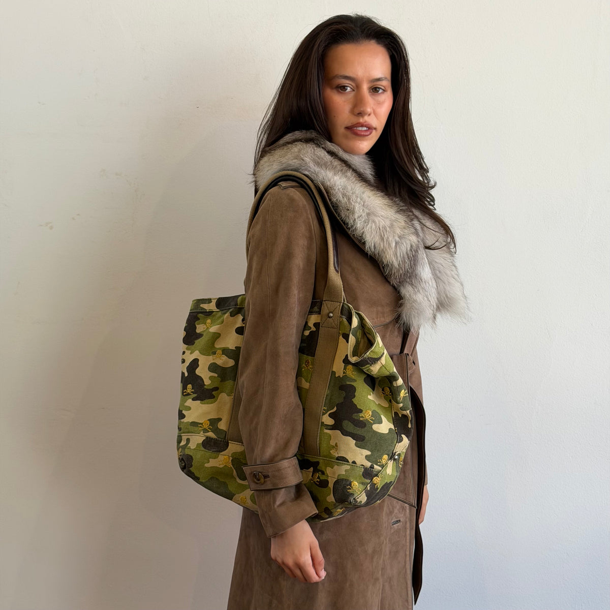 Vintage Suede Trench