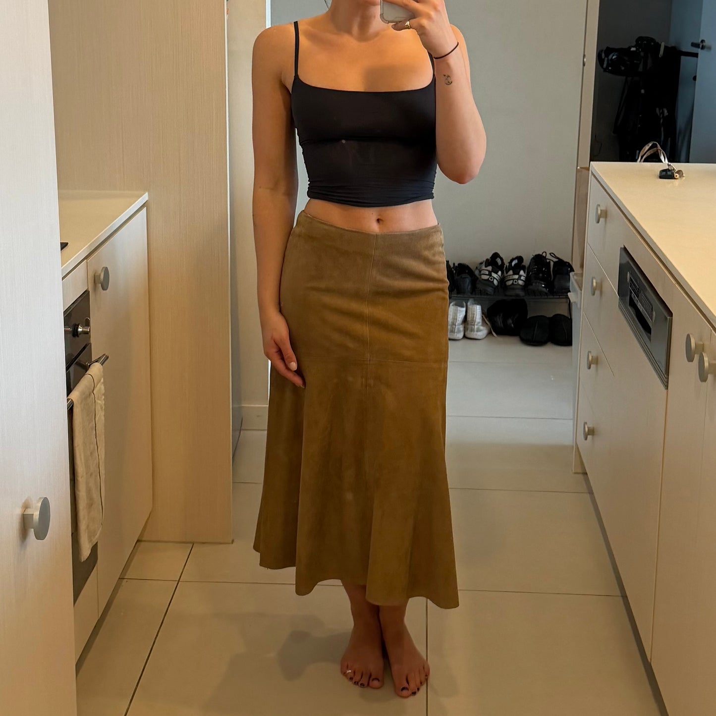 Loewe Suede Skirt
