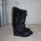 Celine Fur Boots (37.5)