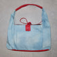 Vintage Cowhide Denim Hobo Bag