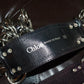 Chloé AW2003 Black Suede Chain Belt
