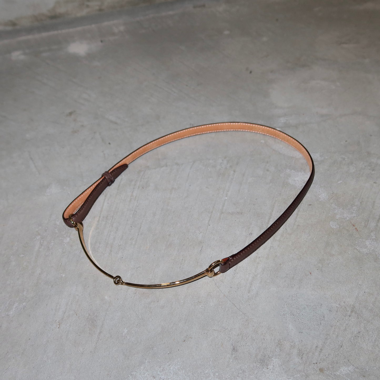 Gucci Brown Horsebit Belt