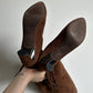 Celine Brown Suede Boots (37.5)