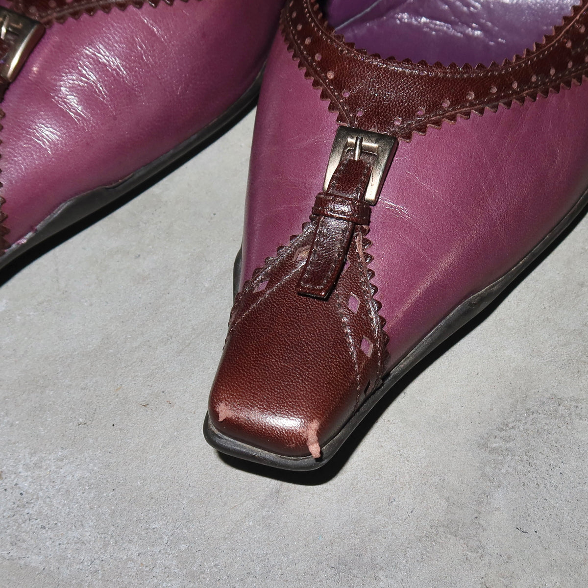 Prada Leather Kitten Heels (37.5)