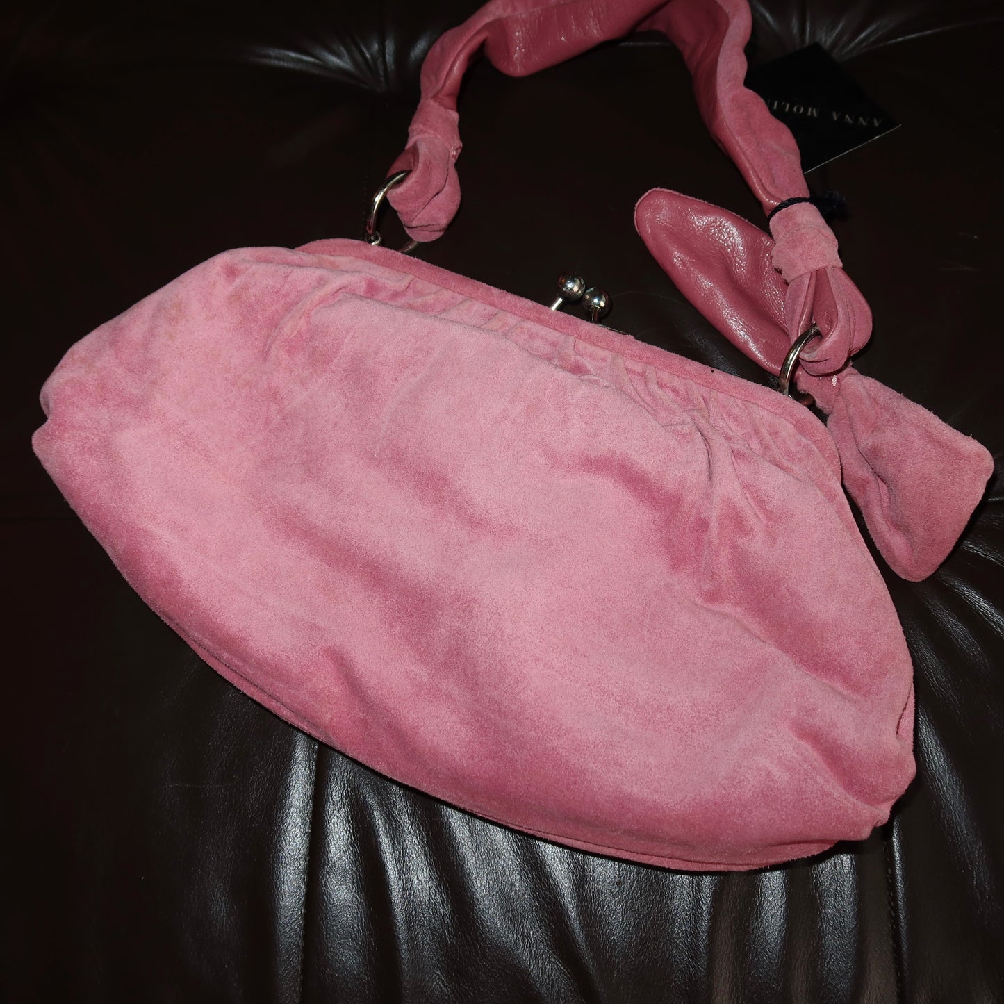 Anna Molinari Suede Bag