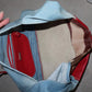 Vintage Cowhide Denim Hobo Bag