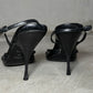 Prada Black Leather Buckle Heels (40)