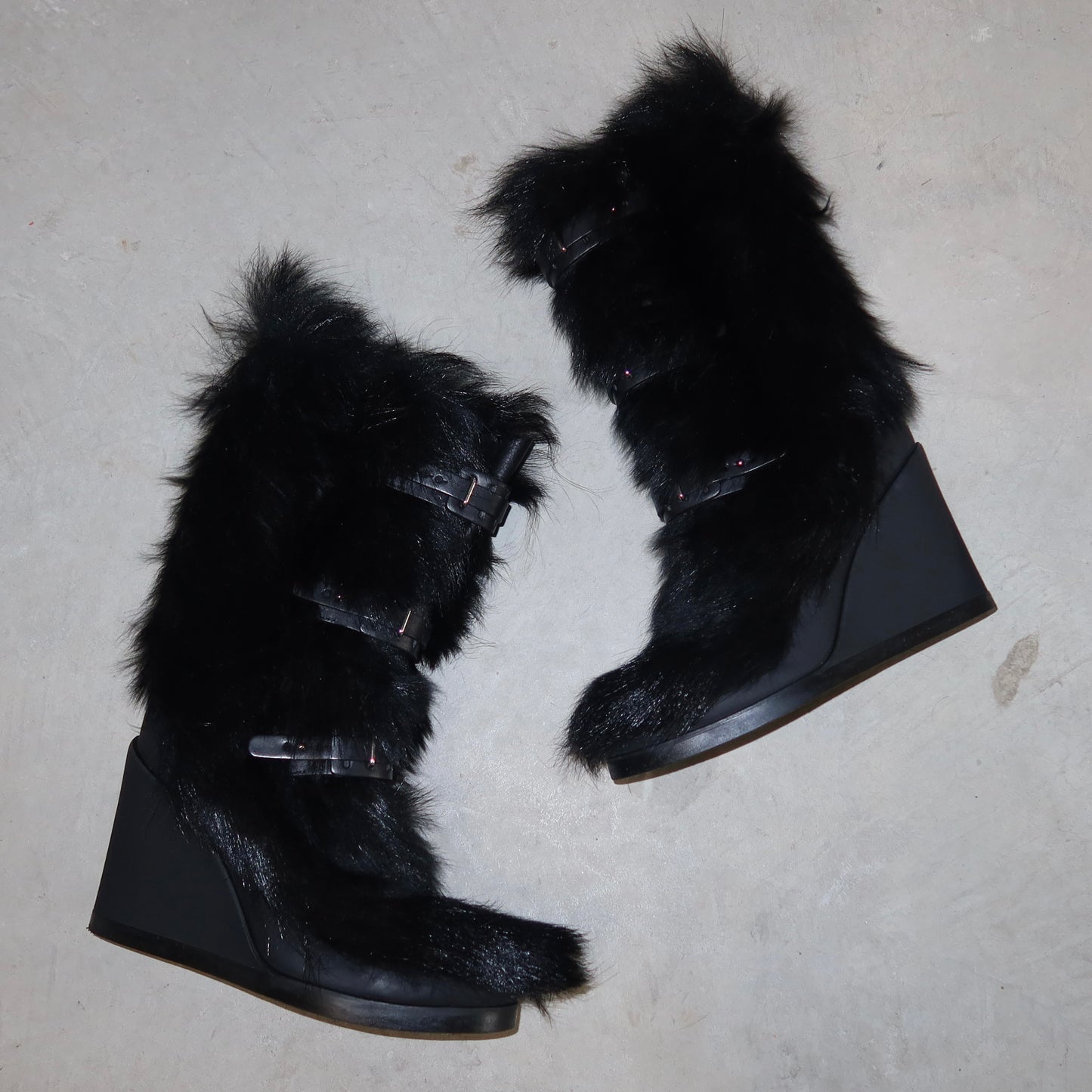 Celine Fur Boots (37.5)