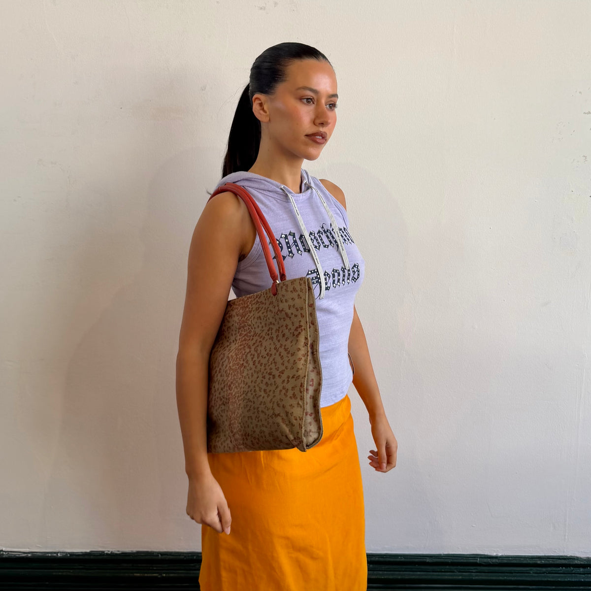 Bottega Veneta SS2000 XL Leopard Bag