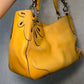 Miu Miu Yellow Logo Shoulder Bag