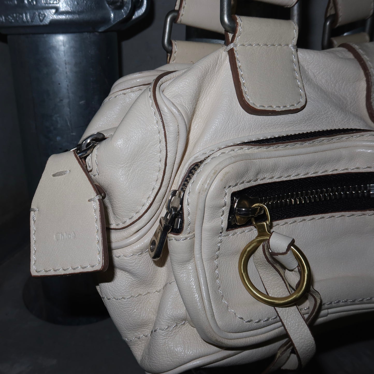 Chloé White Leather Betty Bag