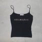 Anna Molinari Studded Logo Tank