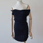Emporio Armani Navy Knit Mini Dress