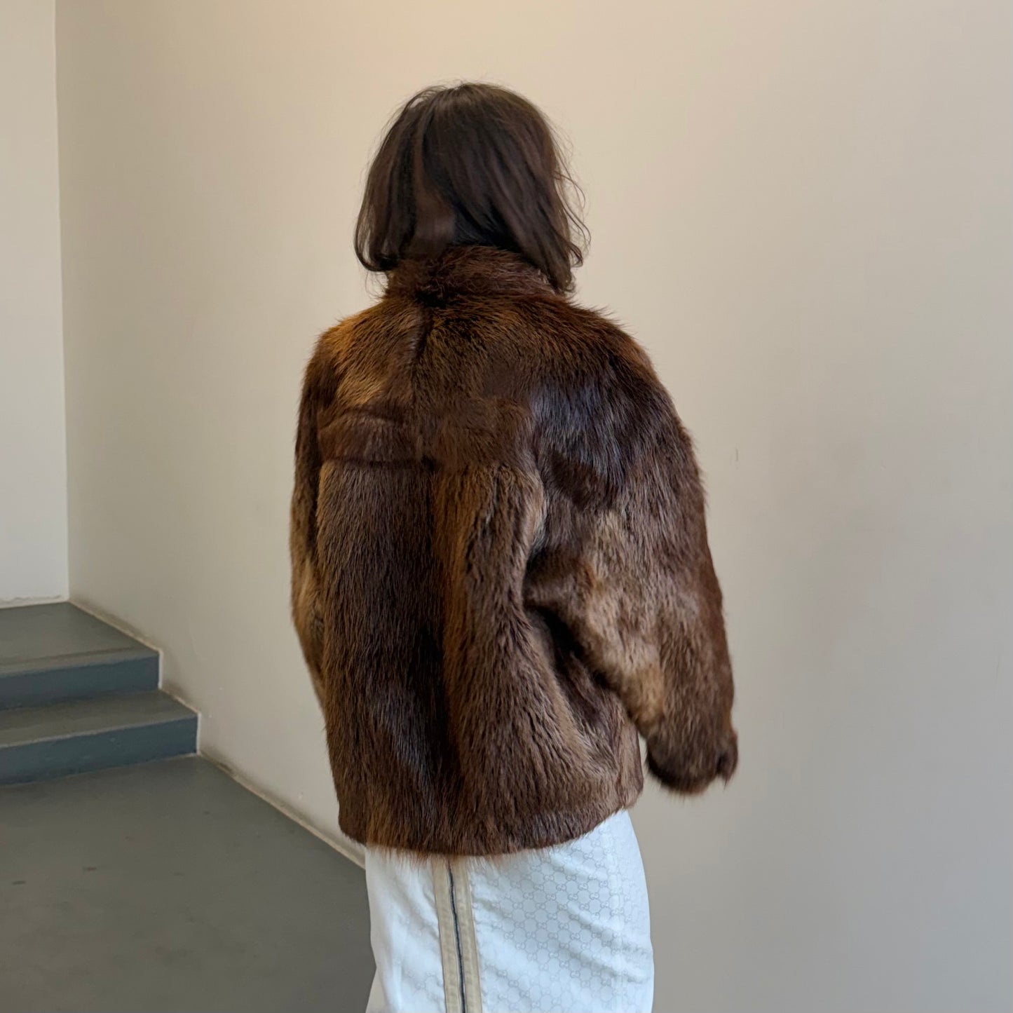 Vintage Men’s Beaver Fur Bomber