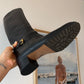 Gucci Black Leather Horsebit Boots (37)
